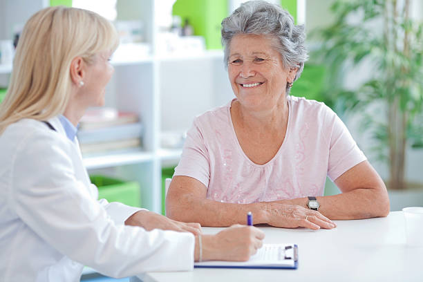 istock Senior woman at doctor's office 174778513