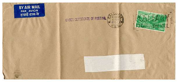 istock Used airmail envelope from Calcutta, 1957 174778702