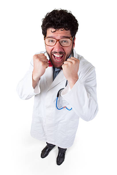 Successful male doctor stock photo