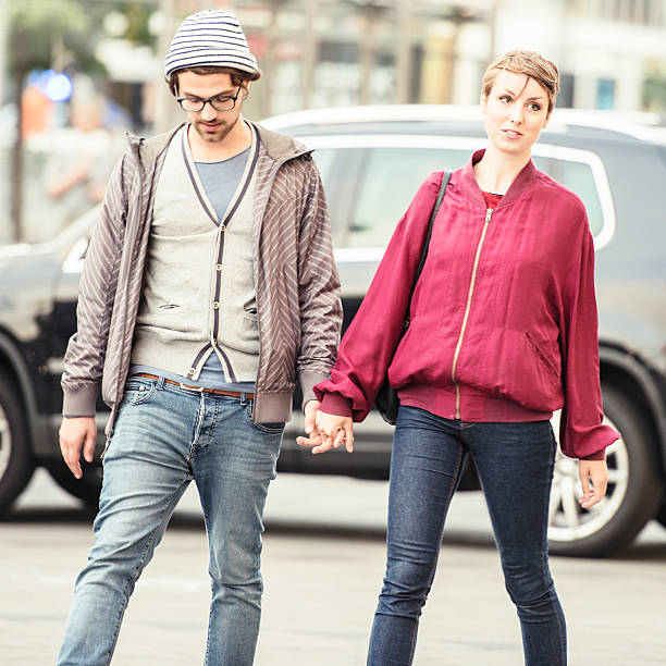 istock Two hipster walking on the street Berlin 174778905