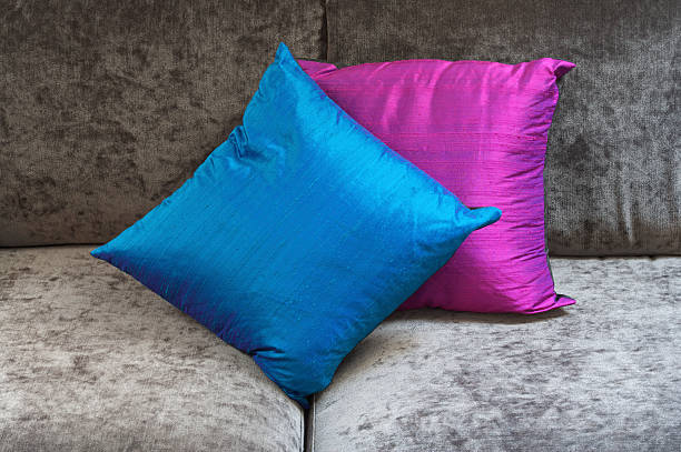 istock blue and pink silk cushions 174779189