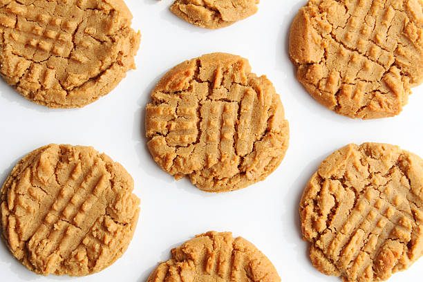 Peanut Butter Cookies stock photo