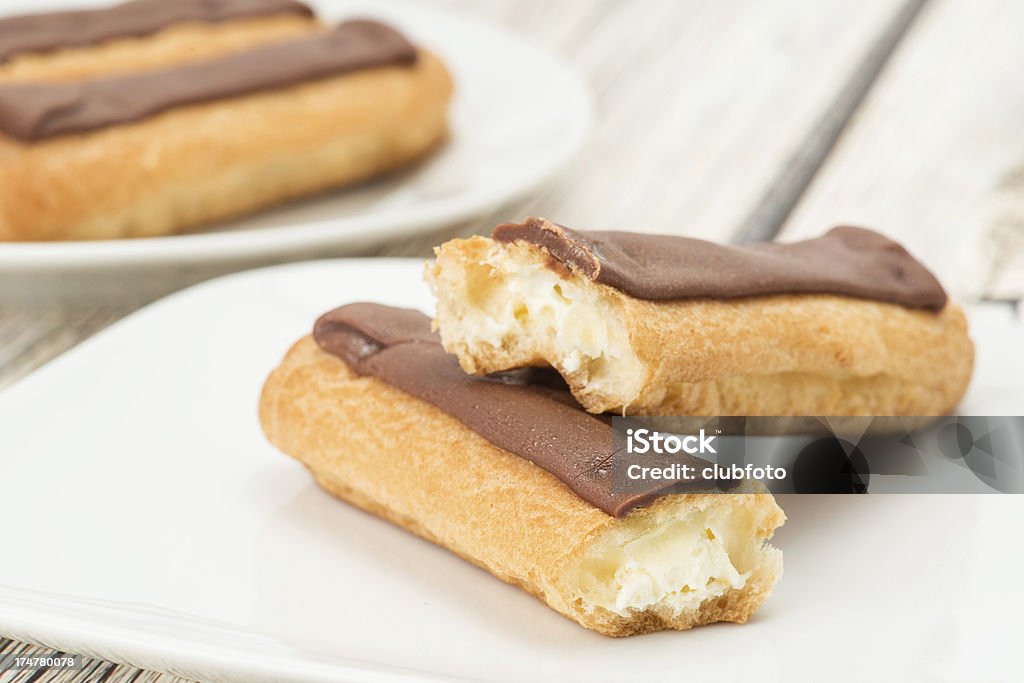 Chocolate éclair - Royalty-free Alimentação Não-saudável Foto de stock