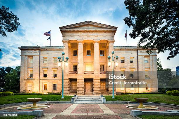 North Carolina State Capitol Raleigh Stock Photo - Download Image Now - Raleigh - North Carolina, North Carolina - US State, State Capitol Building