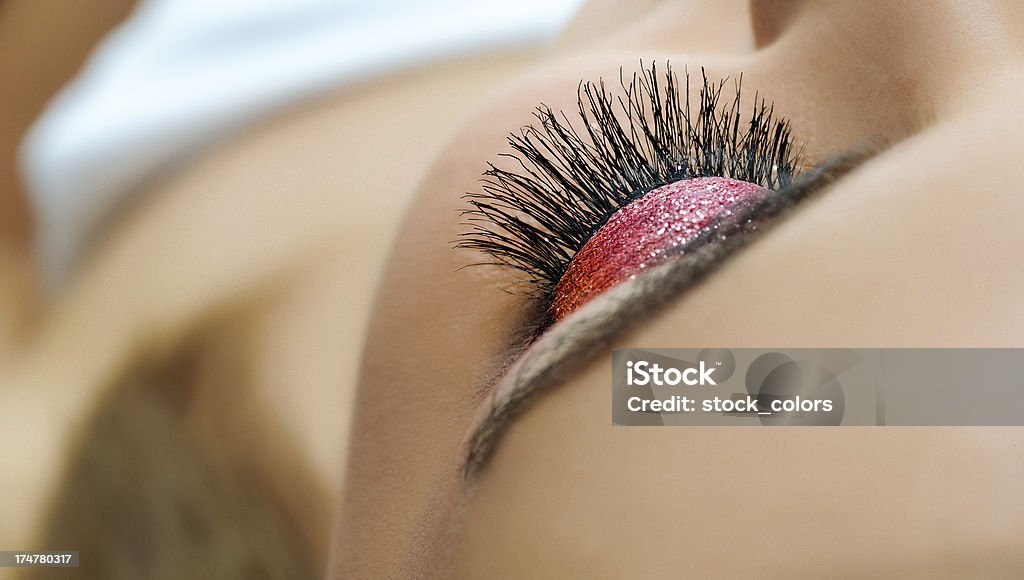 Maquiagem de Olho - Foto de stock de 20 Anos royalty-free