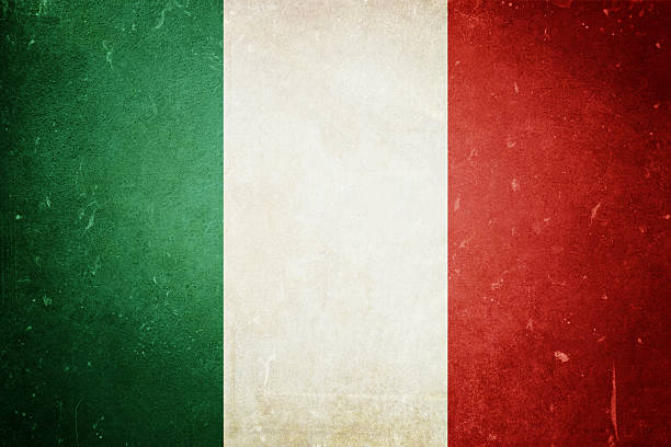 Flag of Italy stock photo
