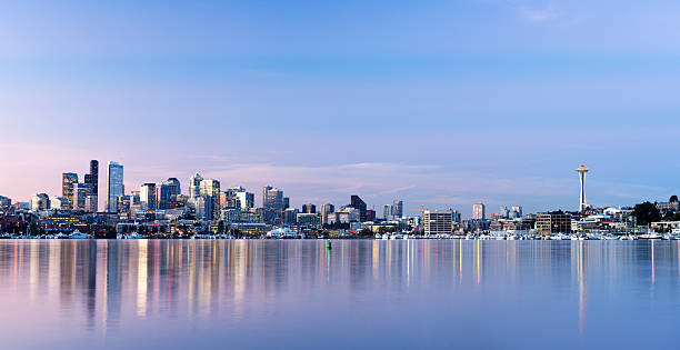 istock Seattle City Skyline at Night USA 174780879