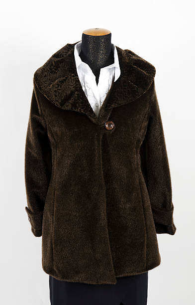 istock Woman's artificial fur coat on mannequin 174781529