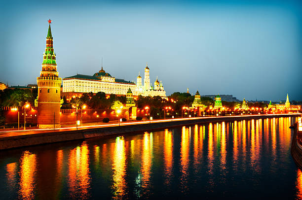 istock Moscow Cityscape Illuminations 174781535