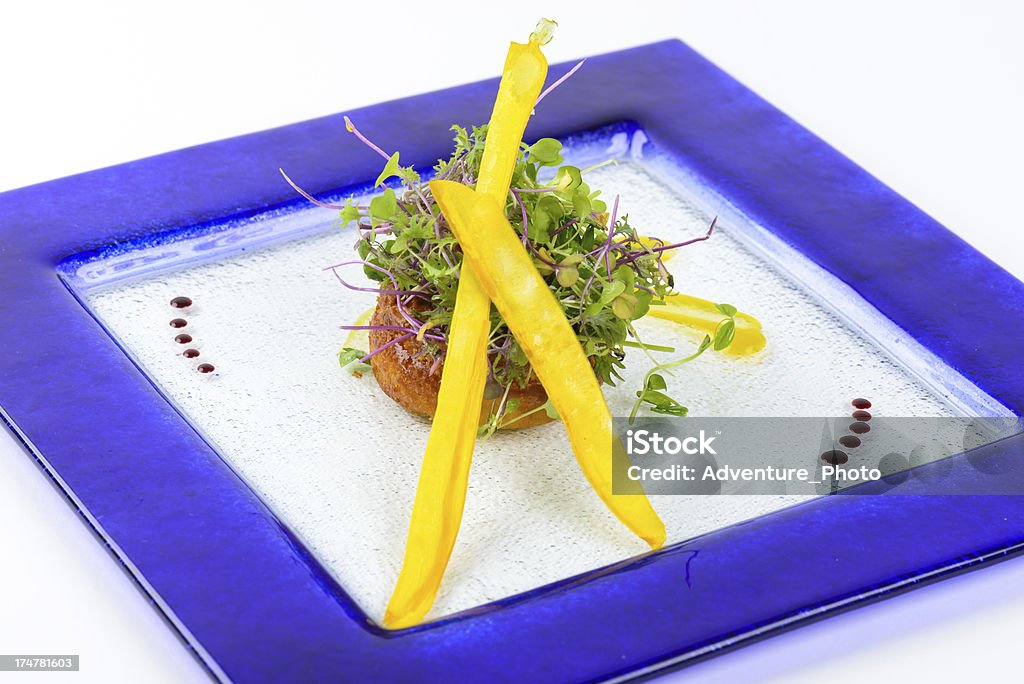 Gastrónomo Suflé Verdes com Salada - Royalty-free Abóbora Foto de stock