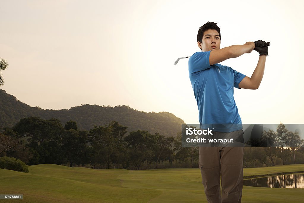 Golfista swing - Foto de stock de Golf libre de derechos