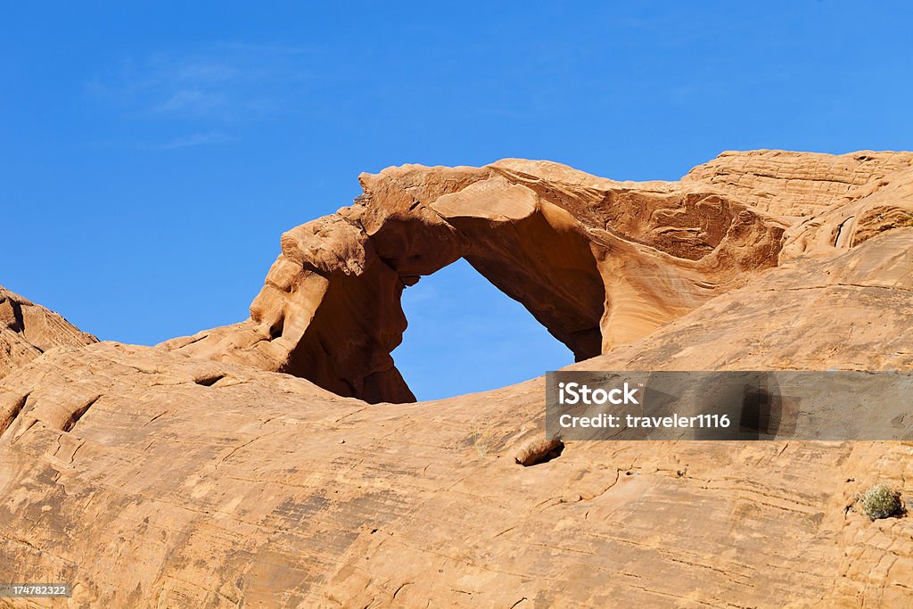 자연스럽다 궁형 The Valley Of Fire 주립 공원, 네바다 - 로열티 프리 0명 스톡 사진