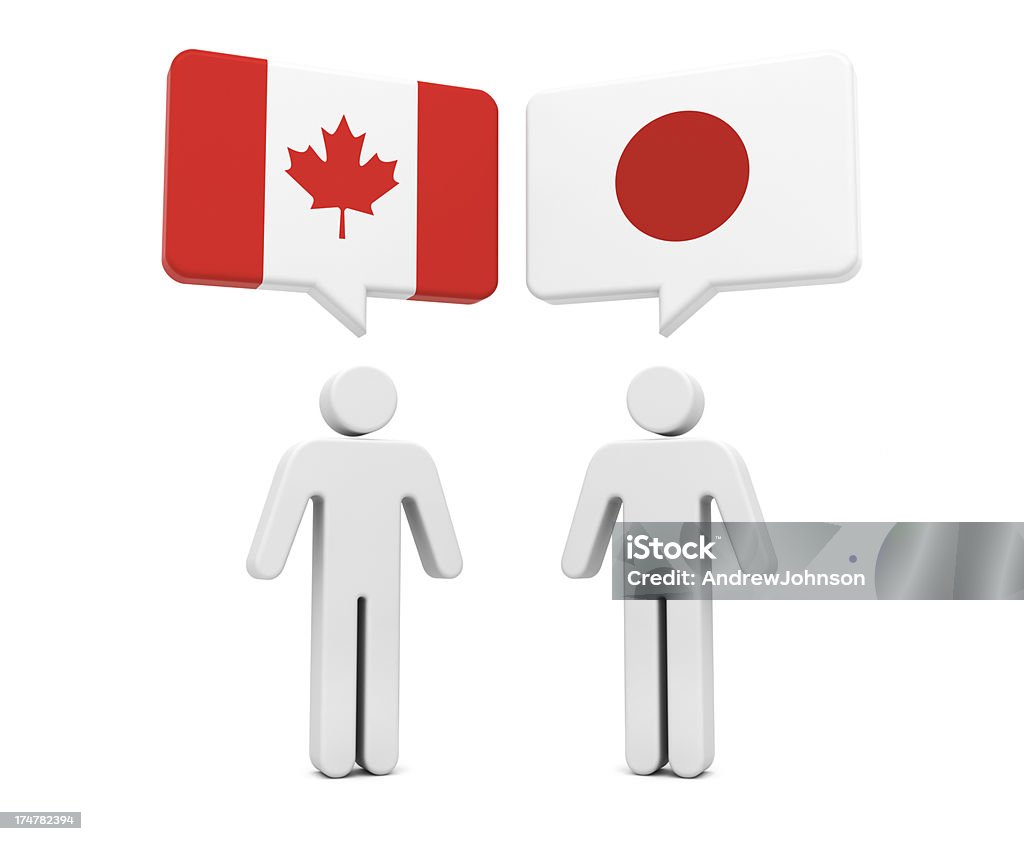 Kanada, Japonia koncepcja - Zbiór zdjęć royalty-free (Białe tło)