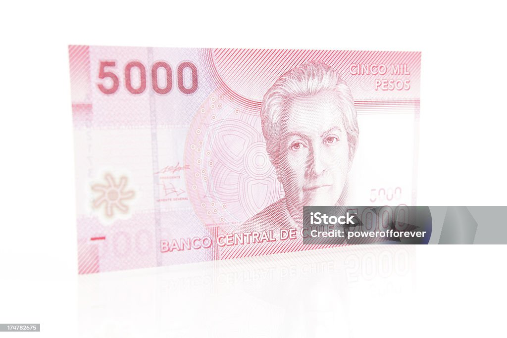 Nota de Cinco Mil Peso Chileno - Royalty-free Chile Foto de stock