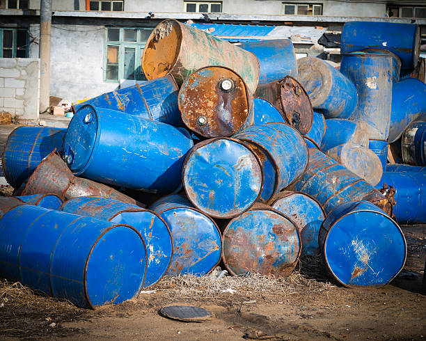 istock Pollution Chemical Oil Drums 174783484