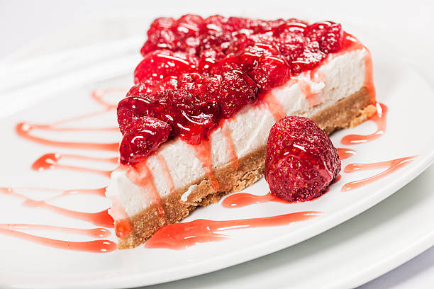 cheescake 、ストロベリー - strawberry cheesecake ストックフォトと画像