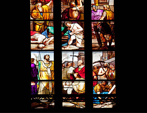 istock Stained glass window in a Duomo Cathedral Milano 174783955