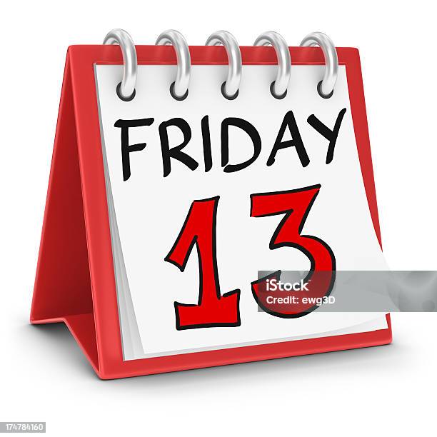 Calendar Friday The 13th Stock Photo - Download Image Now - Friday the 13th, Calendar, Circa 13th Century