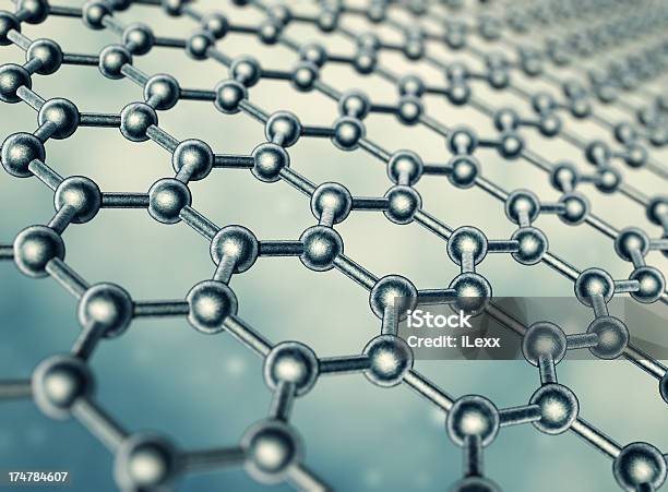 Estructura Molecular Foto de stock y más banco de imágenes de Grafeno - Grafeno, Abstracto, Ciencia