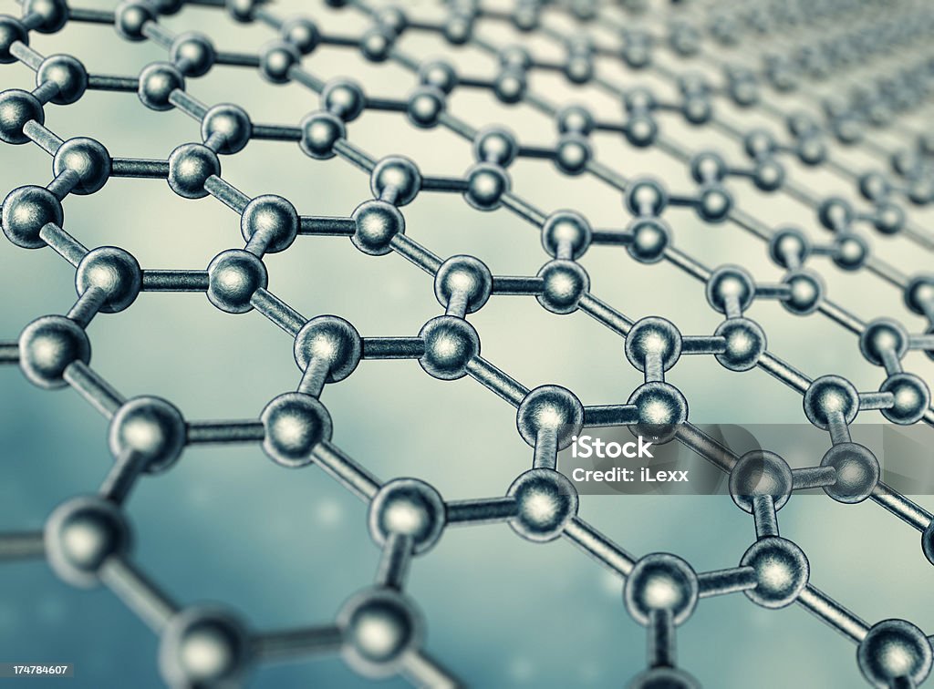 Estrutura Molecular - Royalty-free Grafeno Foto de stock
