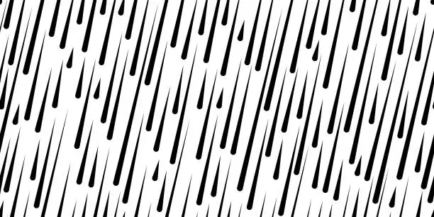 Vector illustration of rain seamless pattern