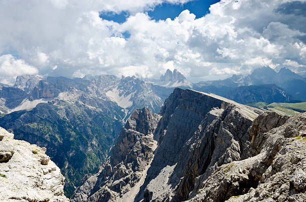 istock Dangerous cliff and high mountains at Dolomites. 174785117