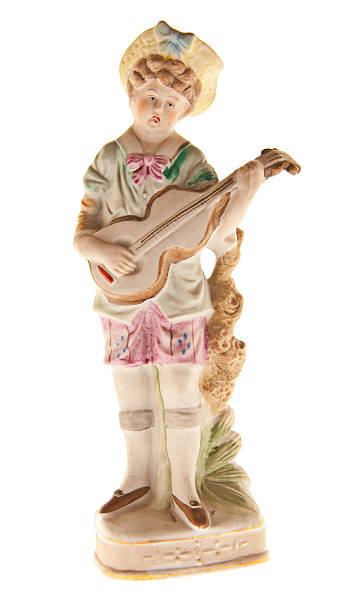 Vintage Porcelane Lute Player Figurine