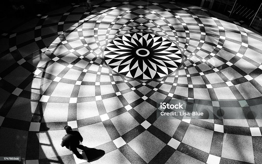 Abstrato Floor.Black e branco. - Foto de stock de Arquitetura royalty-free