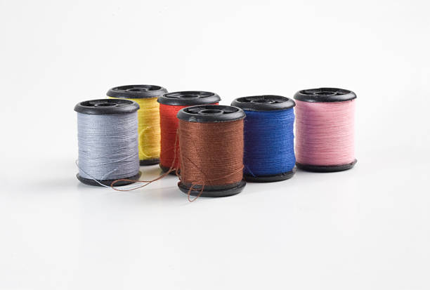 Different thread colors stock photo