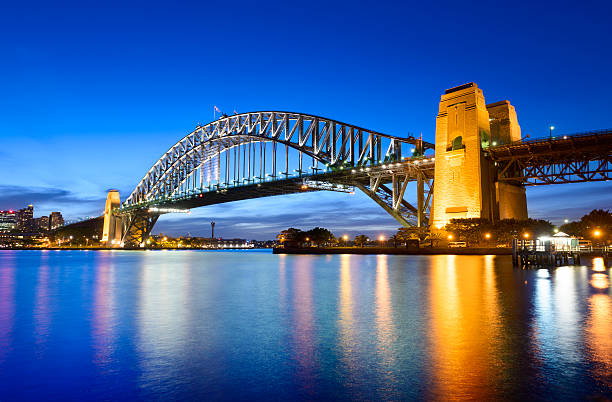 istock Sydney Harbor Bridge at Night Australia 174786189