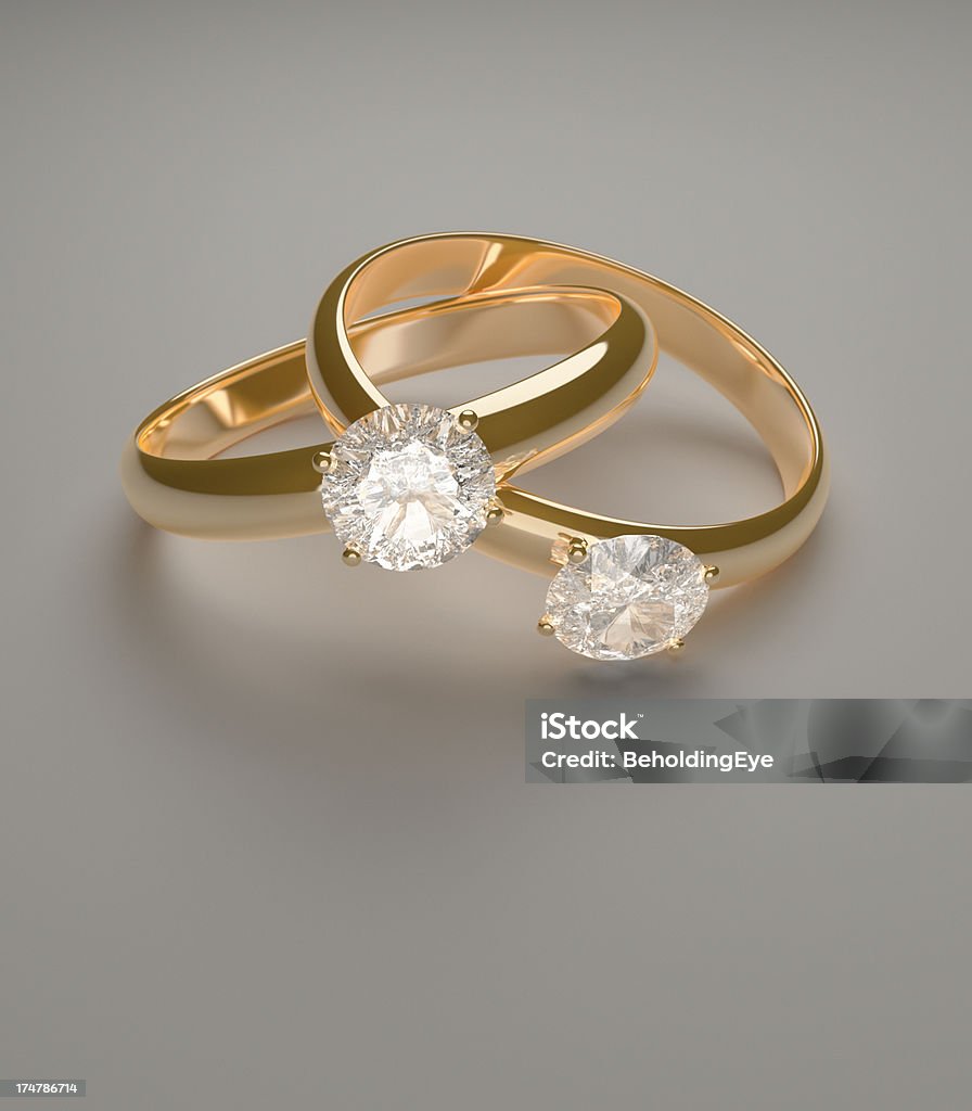 ダイヤモンドリン�グ絡み合う XL - 結婚指輪のロイヤリティフリーストックフォト