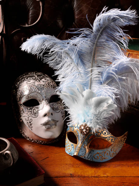 istock Venetian Masquerade Masks with Feathers for a Party 174786937