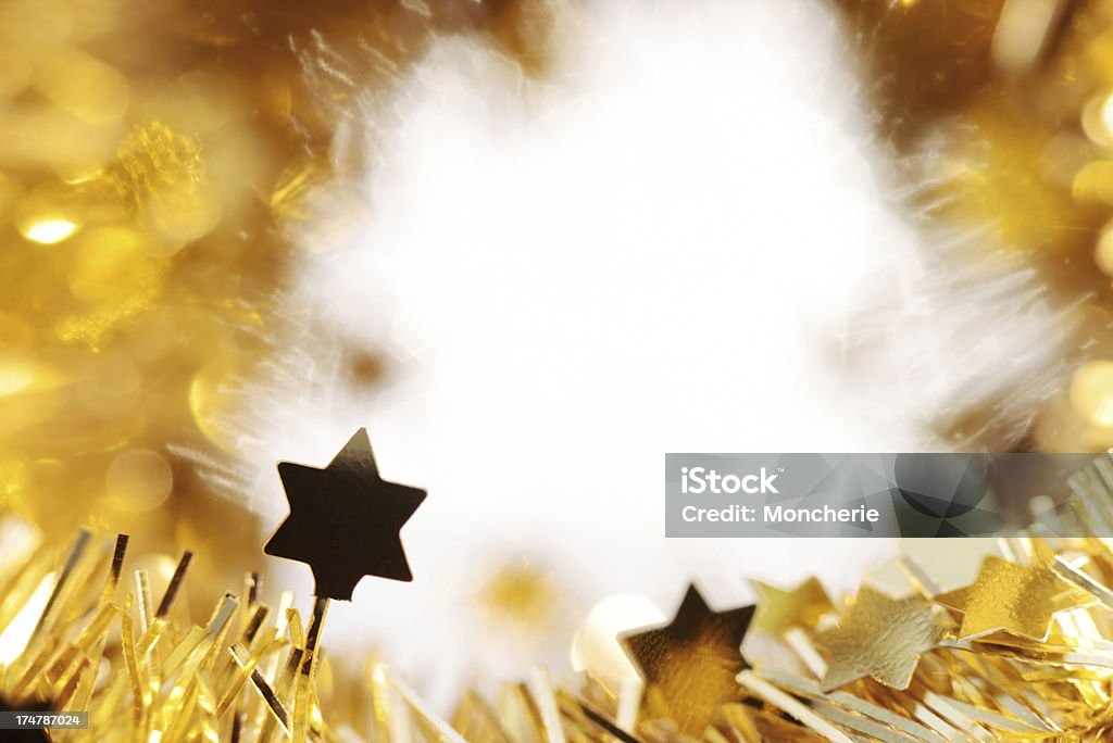 Confetes de estrelas de fundo glitter com espaço para texto - Foto de stock de Abstrato royalty-free