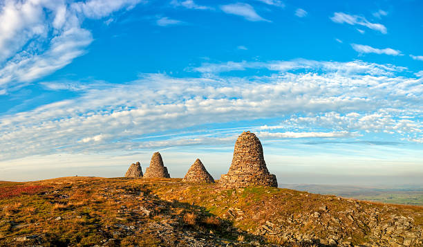 nove padrões rigg, modo de pennine, kirkby stephen, cumbria, reino unido - pennine way imagens e fotografias de stock