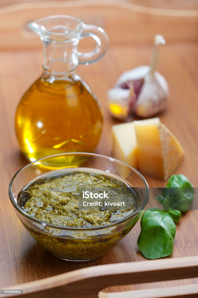 Ingredientes para o pesto - Royalty-free Alho Foto de stock