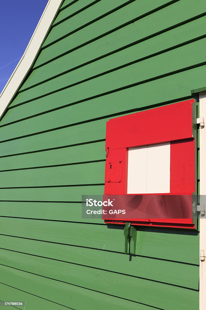 Fassade eines gut erhaltenen house in Zaanse Schans - Lizenzfrei Amsterdam Stock-Foto