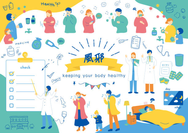 kolekce lékařské ilustrace stock collection - biomedicínská ilustrace stock ilustrace