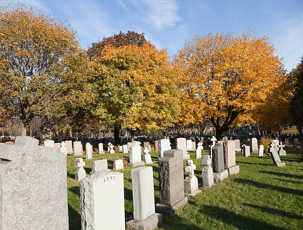 istock Mont Royal Cemetery, Montreal on a late fall afternoon 174788835