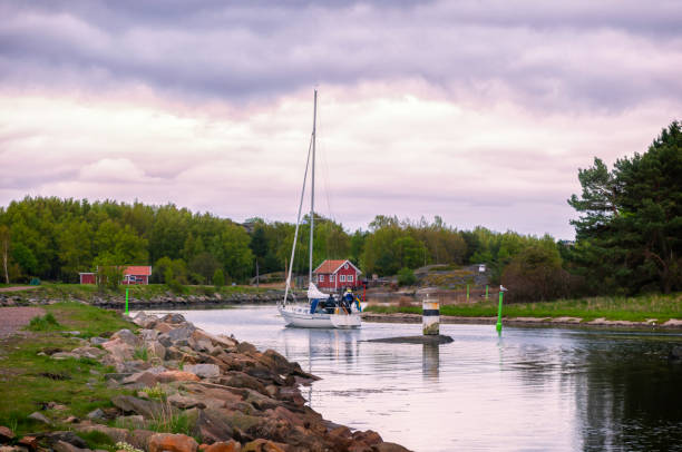 istock Sailboat in canal 174788933
