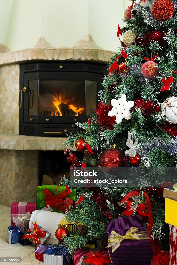 Árbol de navidad - Foto de stock de Caja de regalo libre de derechos