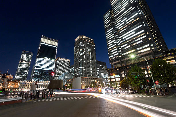 istock Tokyo Office Buildings at Night 174789157