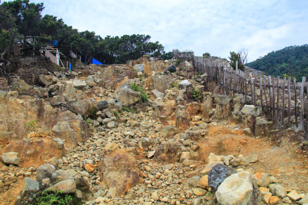 istock rocks around the volcanic crater 1747895734