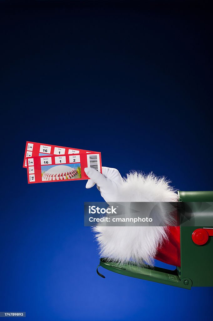 Santa Claus entrega de pedidos de Basebol - Royalty-free Basebol Foto de stock