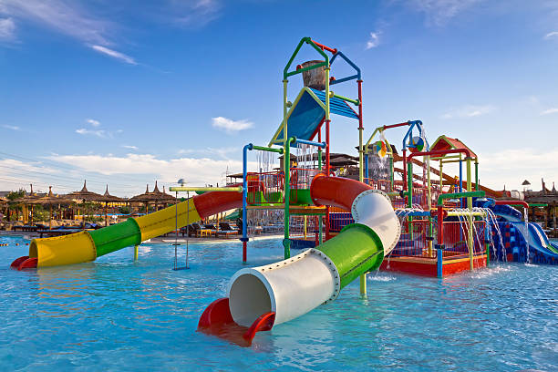 istock Children Waterpark in tropical resort 174789906