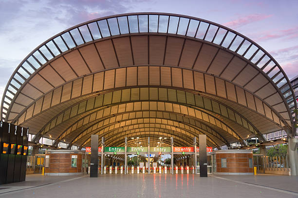 Sydney Olympic Park - Railway Station stock photo