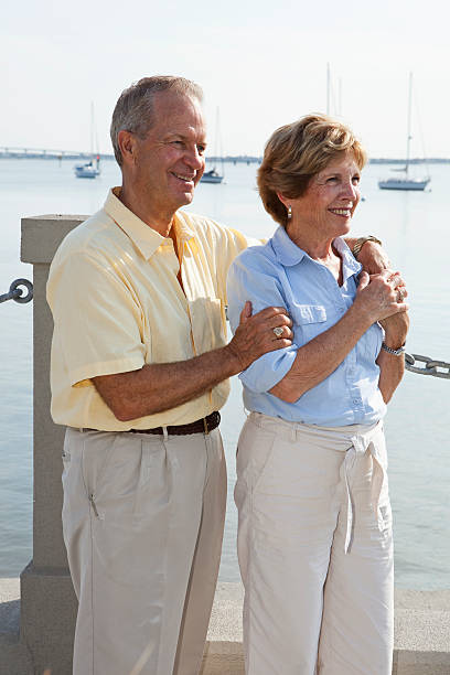 istock Senior couple at waterfront 174790289