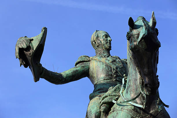 istock horse statue of King William II 174790508