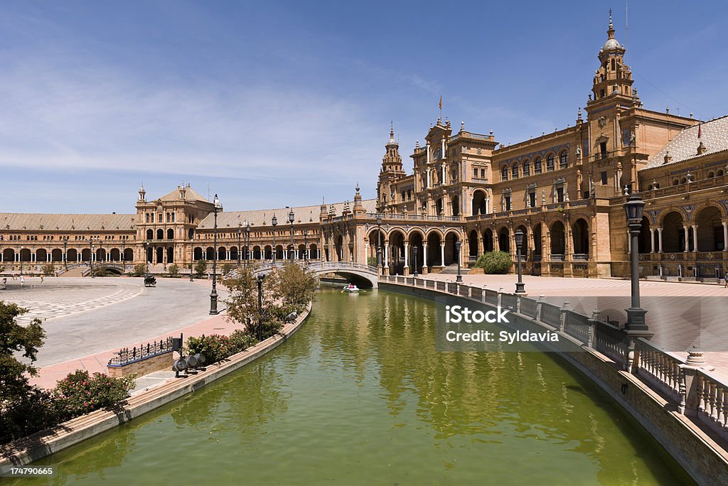 Spanische Gebäude. Sevilla Provinz - Lizenzfrei Andalusien Stock-Foto