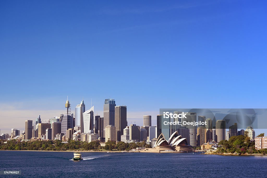 Horizonte do centro da cidade de Sydney, Austrália - Foto de stock de Sydney royalty-free