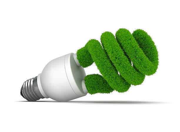 bombilla de luz eco - fluorescent light resourceful energy fuel and power generation fotografías e imágenes de stock